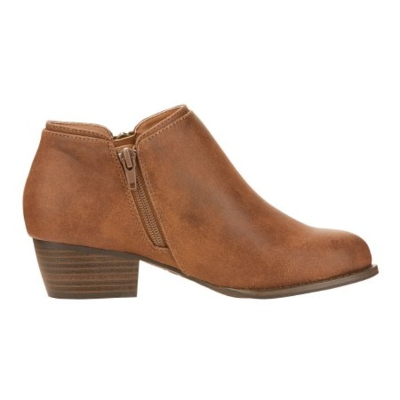 Tan Faux Leather Ankle Boot - Picture 2 of 5